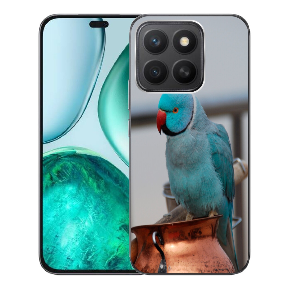 Gelový kryt mmCase na Honor X8c - papoušek alexandr modrý