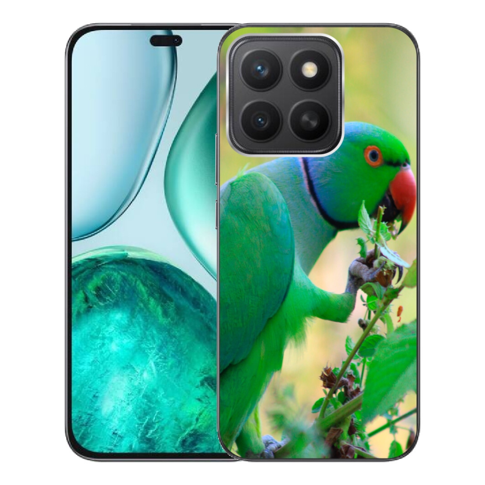 Gelový kryt mmCase na Honor X8c - papoušek alexandr