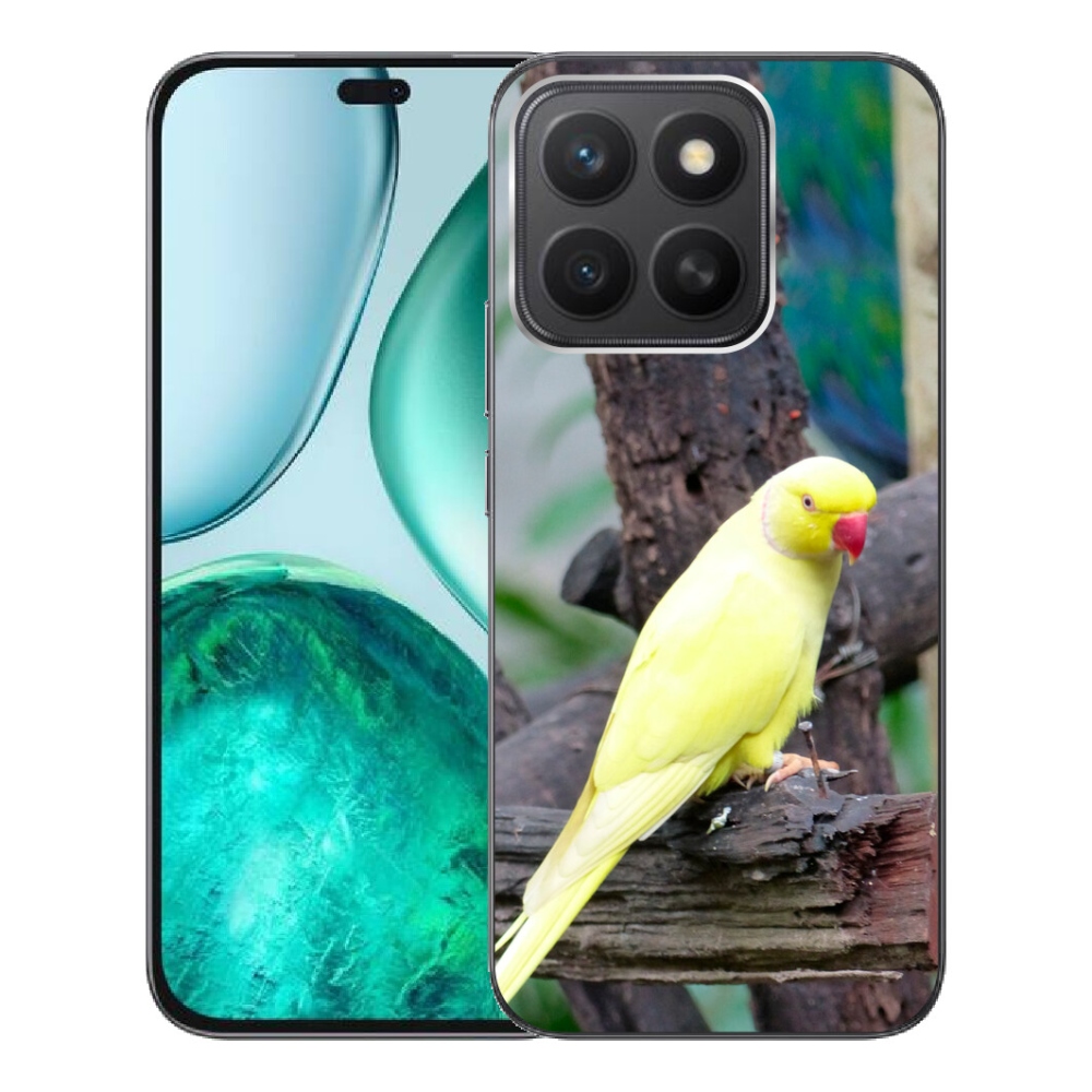 Gelový kryt mmCase na Honor X8c - papoušek alexandr žlutý