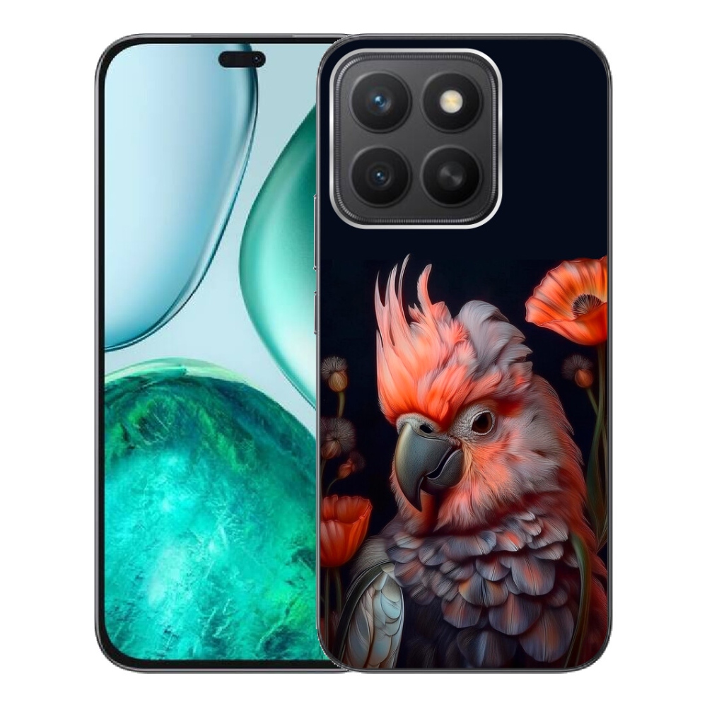 Gelový kryt mmCase na Honor X8c - papoušek kakadu v barvách