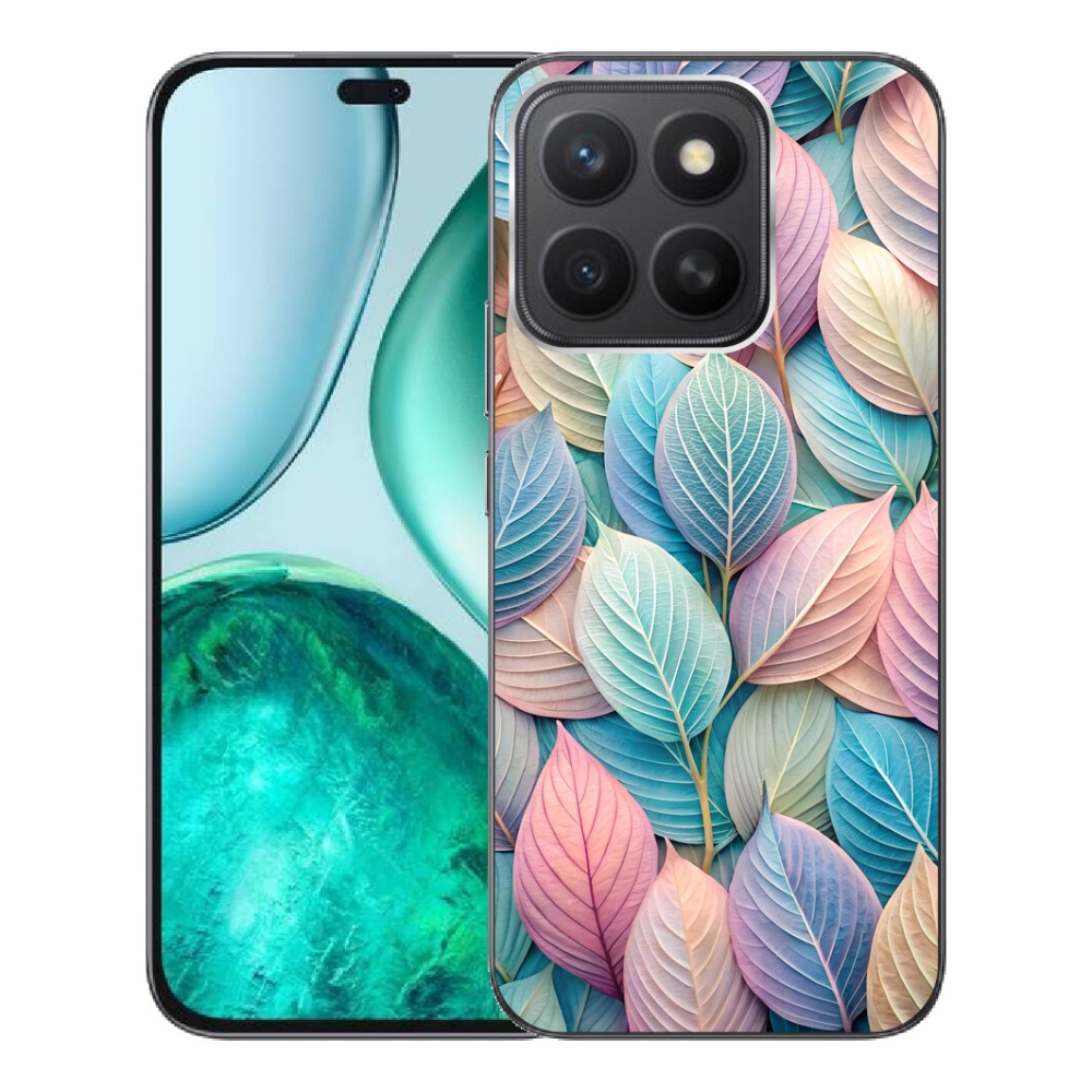 Gelový kryt mmCase na Honor X8c - pastelové listy