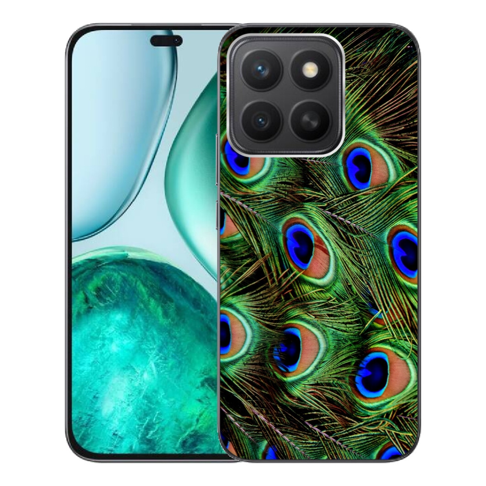 Gelový kryt mmCase na Honor X8c - paví peří