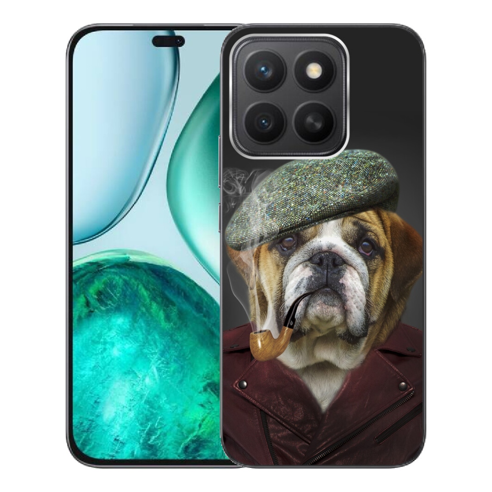 Gelový kryt mmCase na Honor X8c - pes s fajfkou