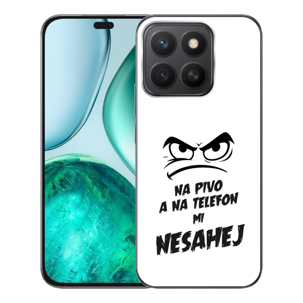 Gelový kryt mmCase na Honor X8c - pivní motiv 2 bílé pozadí