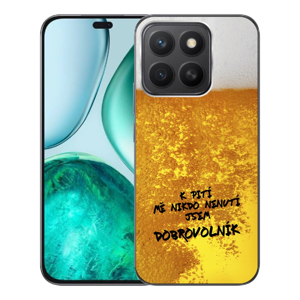 Gelový kryt mmCase na Honor X8c - pivní motiv 4