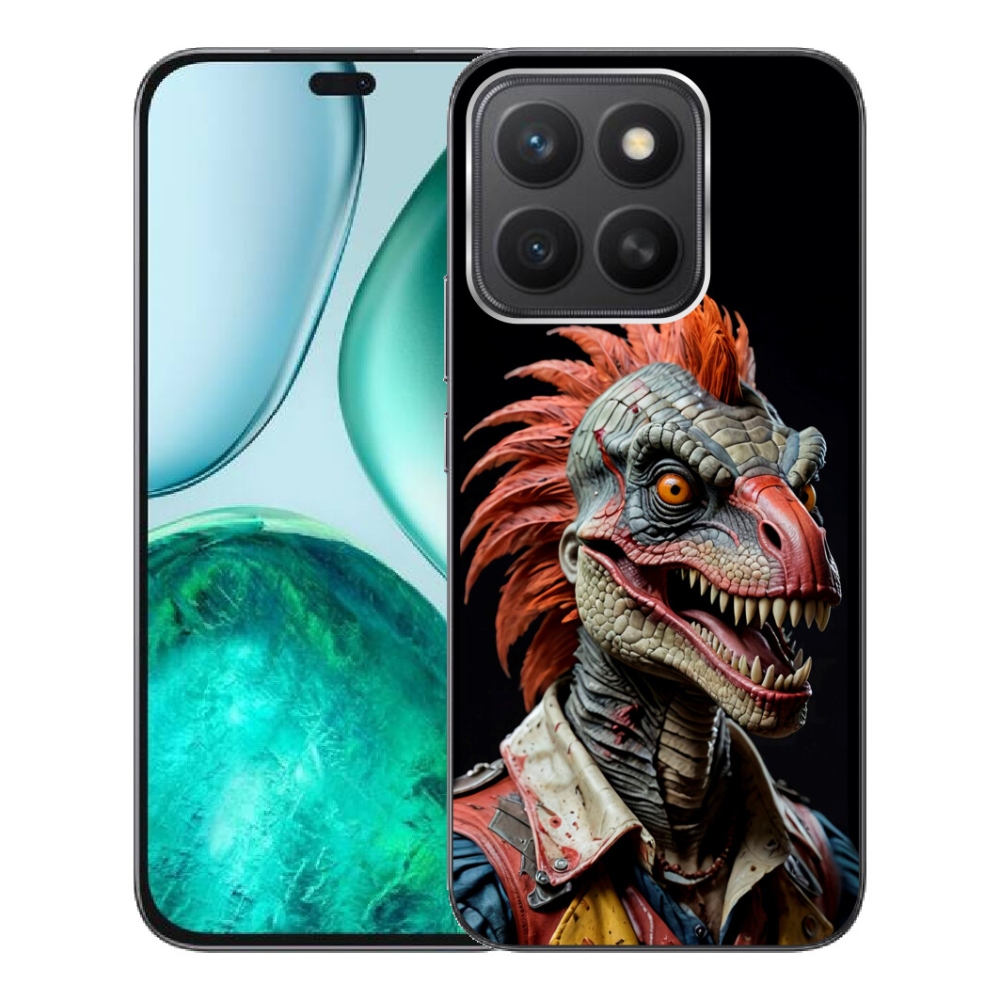 Gelový kryt mmCase na Honor X8c - punk dinosaurus