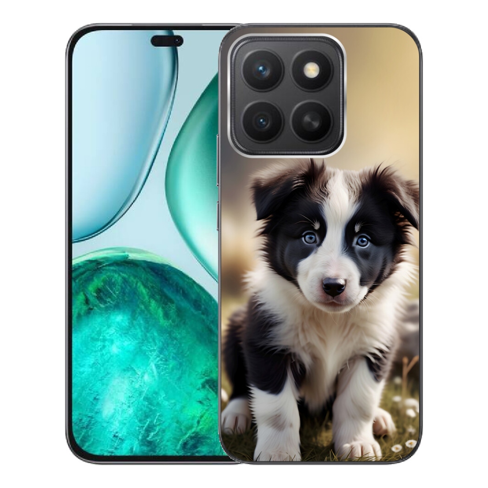 Gelový kryt mmCase na Honor X8c - roztomilá border kolie