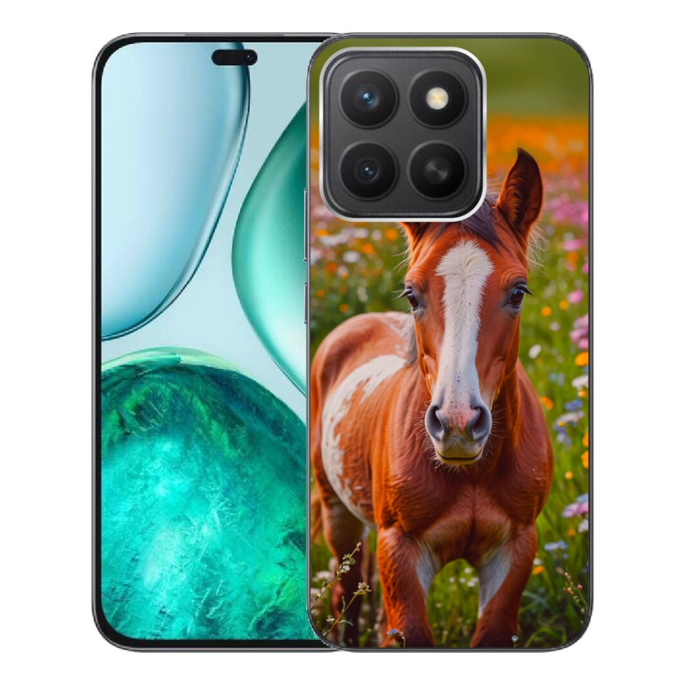 Gelový kryt mmCase na Honor X8c - roztomilé hříbě