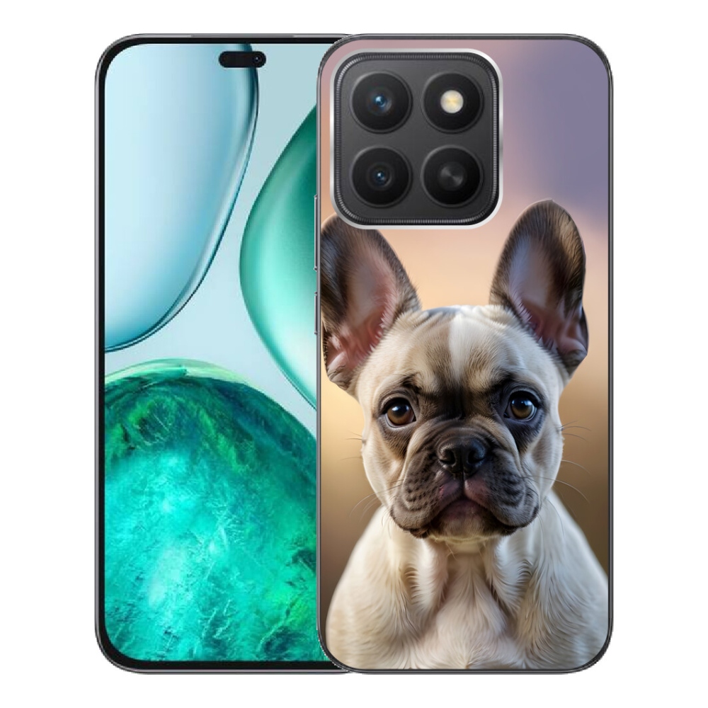 Gelový kryt mmCase na Honor X8c - roztomilý francouzský buldoček