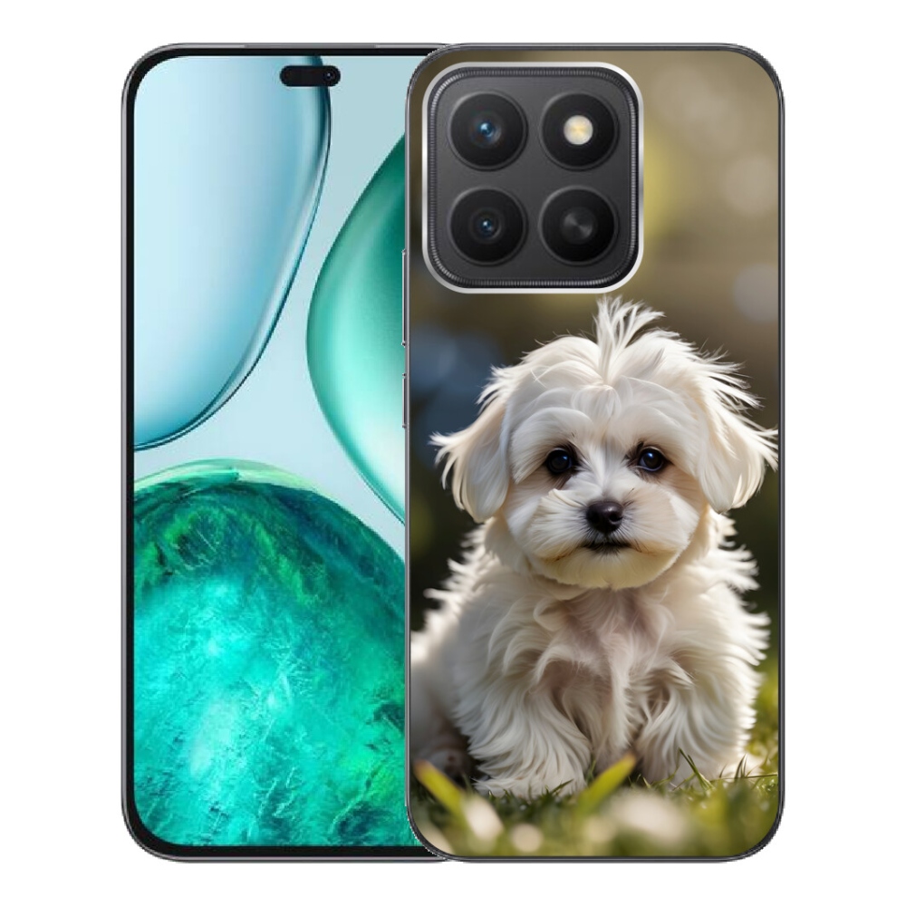 Gelový kryt mmCase na Honor X8c - roztomilý maltézský psík