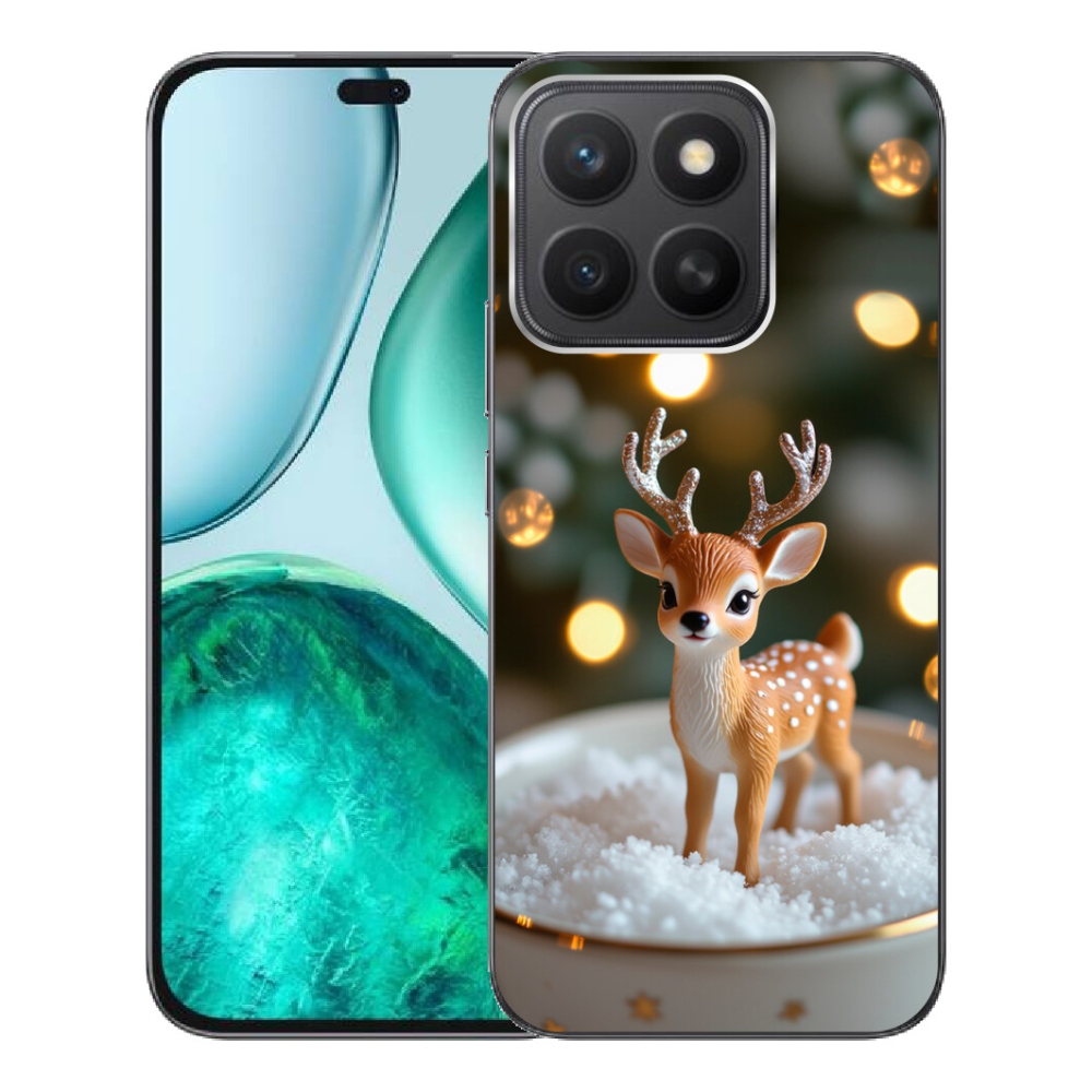 Gelový kryt mmCase na Honor X8c - roztomilý vánoční jelen