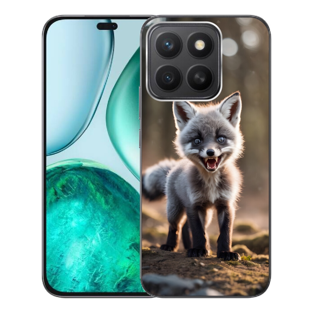 Gelový kryt mmCase na Honor X8c - rozzuřená liška