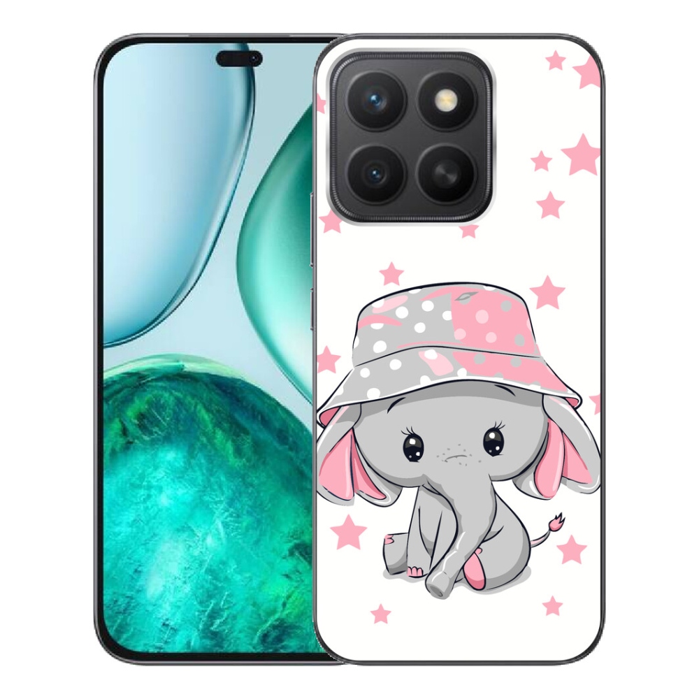 Gelový kryt mmCase na Honor X8c - růžový slon