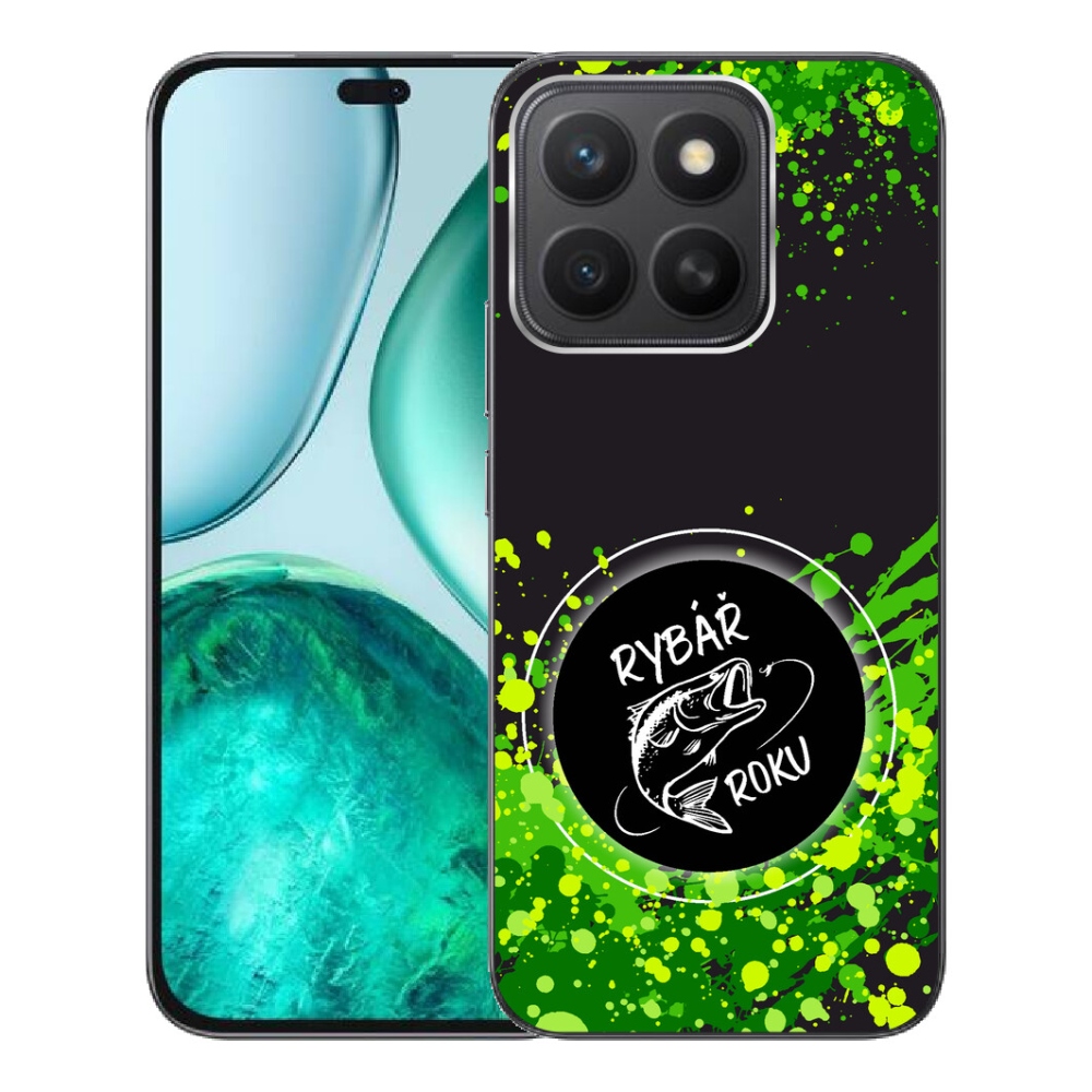 Gelový kryt mmCase na Honor X8c - rybář roku černé pozadí