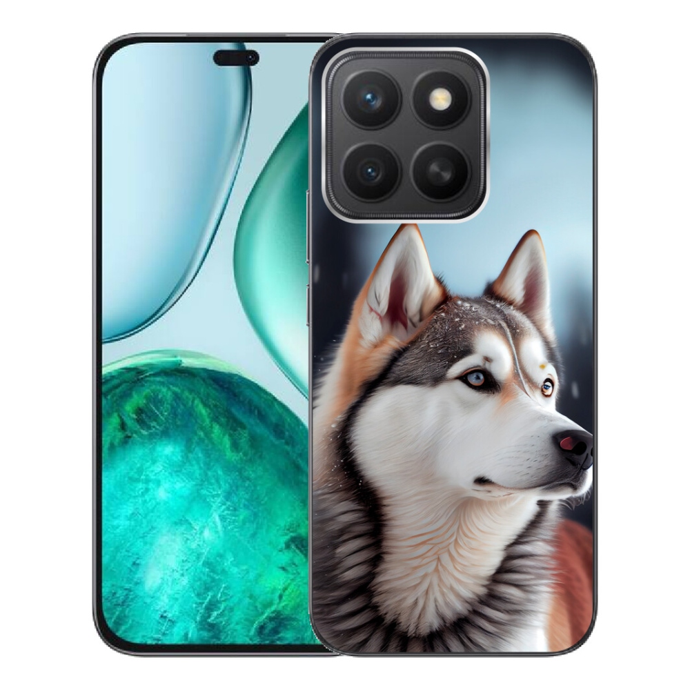 Gelový kryt mmCase na Honor X8c - sibiřský husky