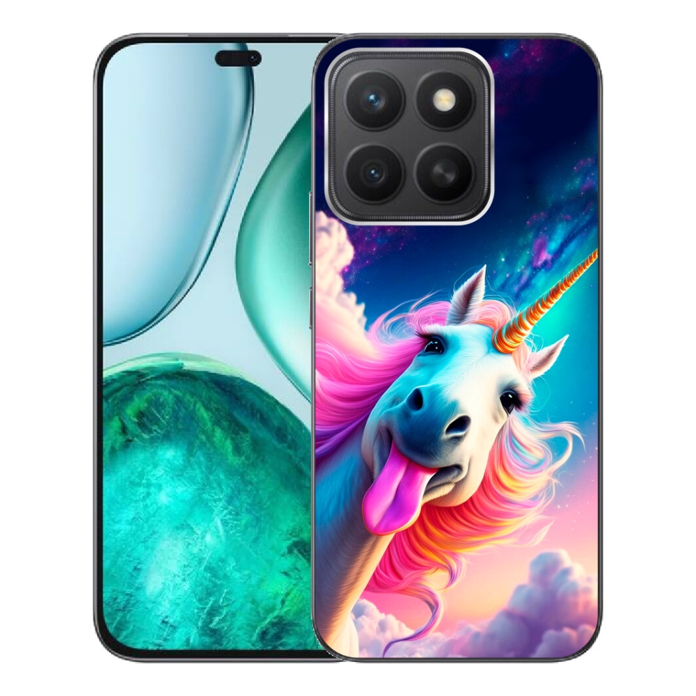 Gelový kryt mmCase na Honor X8c - šílený jednorožec