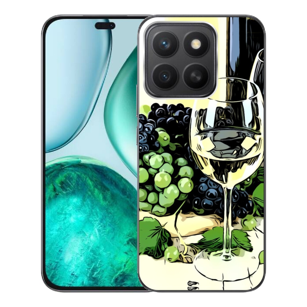 Gelový kryt mmCase na Honor X8c - sklenka vína