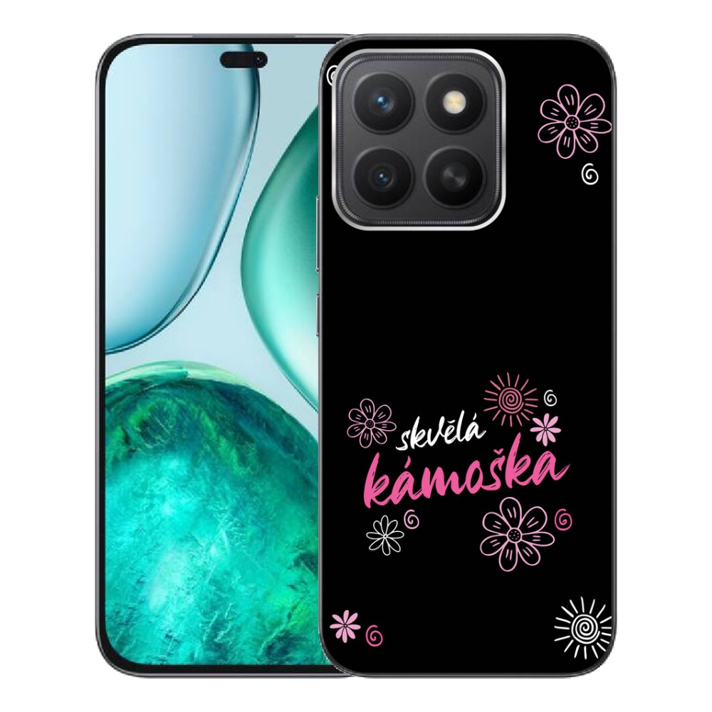 Gelový kryt mmCase na Honor X8c - skvělá kámoška černé pozadí