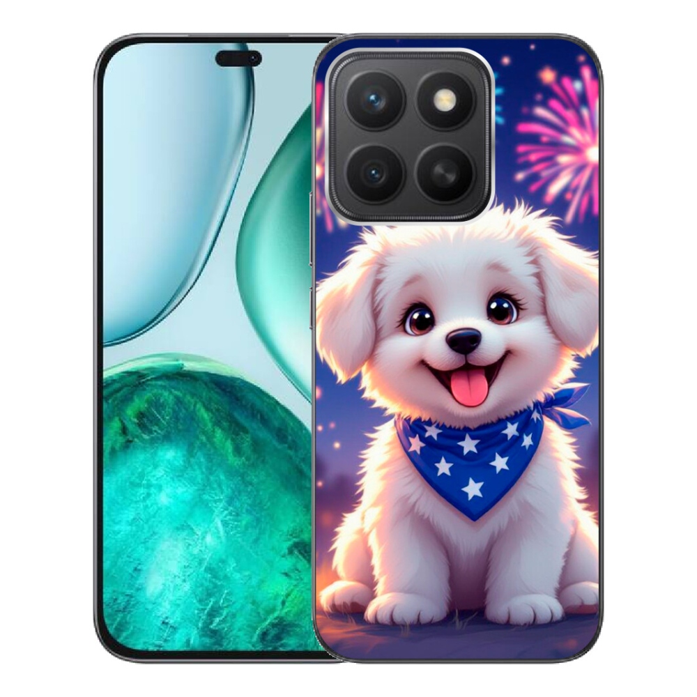 Gelový kryt mmCase na Honor X8c - slavnostní štěně