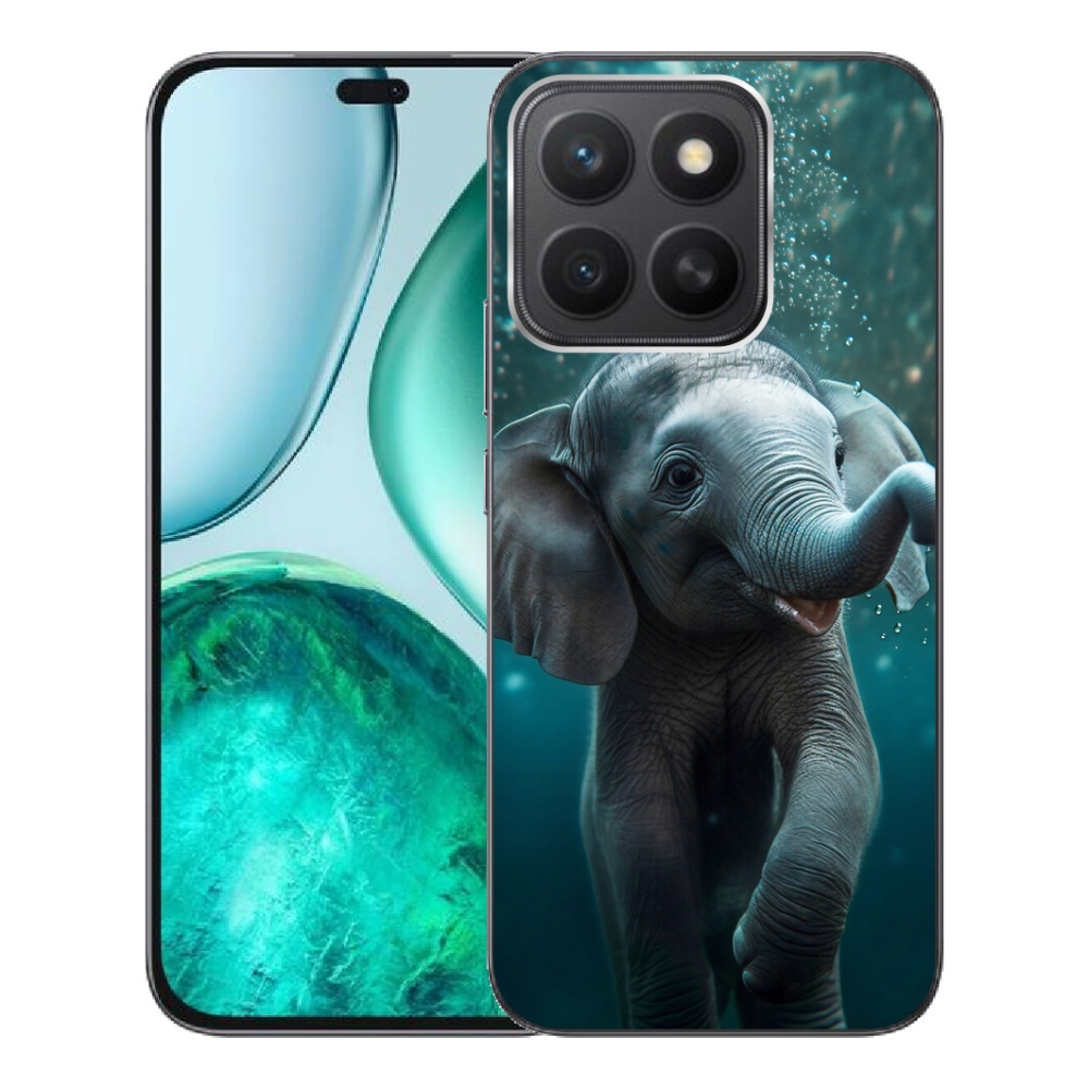 Gelový kryt mmCase na Honor X8c - slůně pod vodou