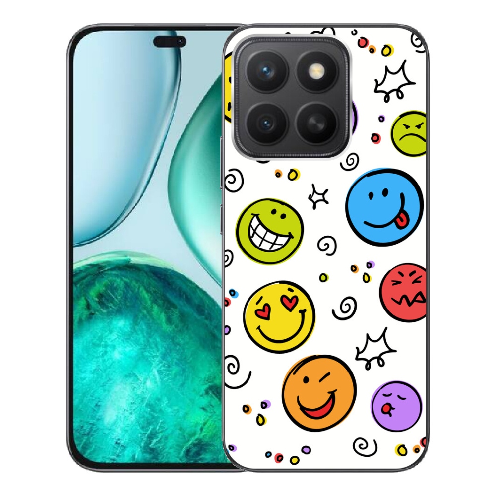 Gelový kryt mmCase na Honor X8c - smajlíci