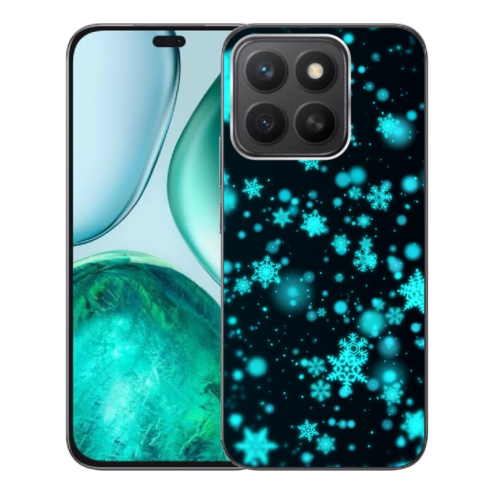 Gelový kryt mmCase na Honor X8c - sněhové vločky 1