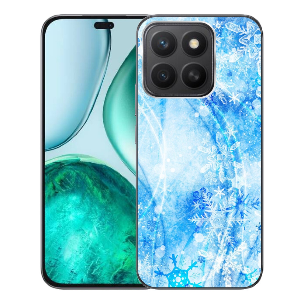 Gelový kryt mmCase na Honor X8c - sněhové vločky