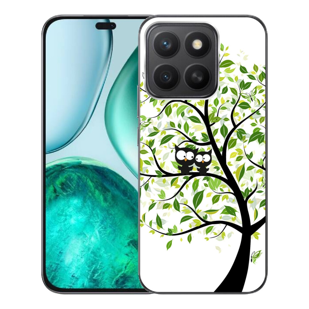 Gelový kryt mmCase na Honor X8c - sovičky na stromě