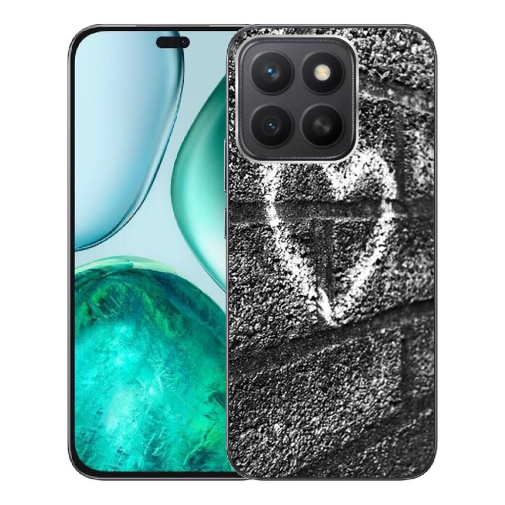 Gelový kryt mmCase na Honor X8c - srdce na zdi