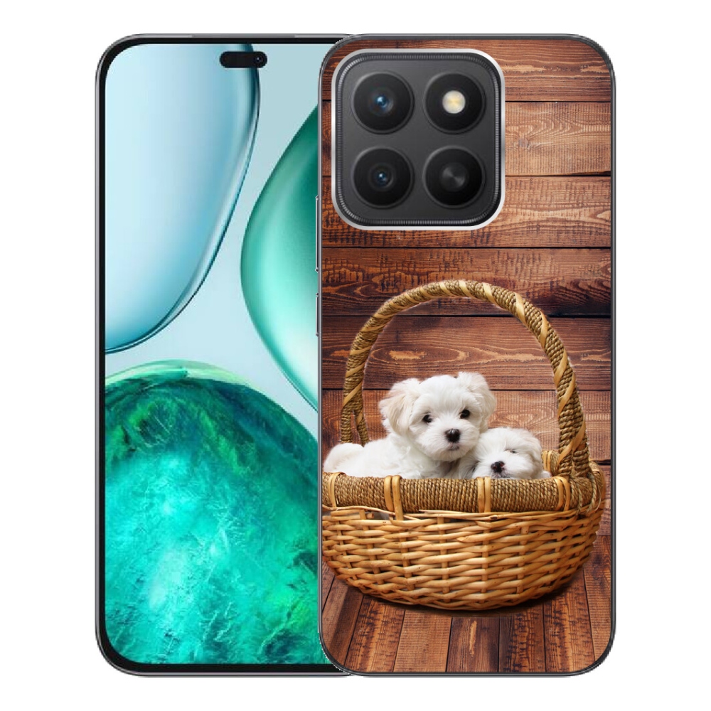 Gelový kryt mmCase na Honor X8c - štěňátka