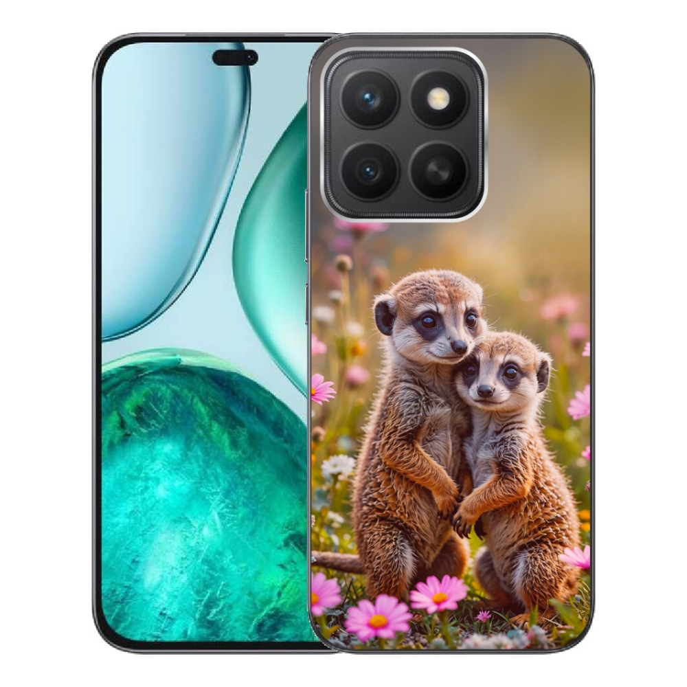 Gelový kryt mmCase na Honor X8c - surikatí duo