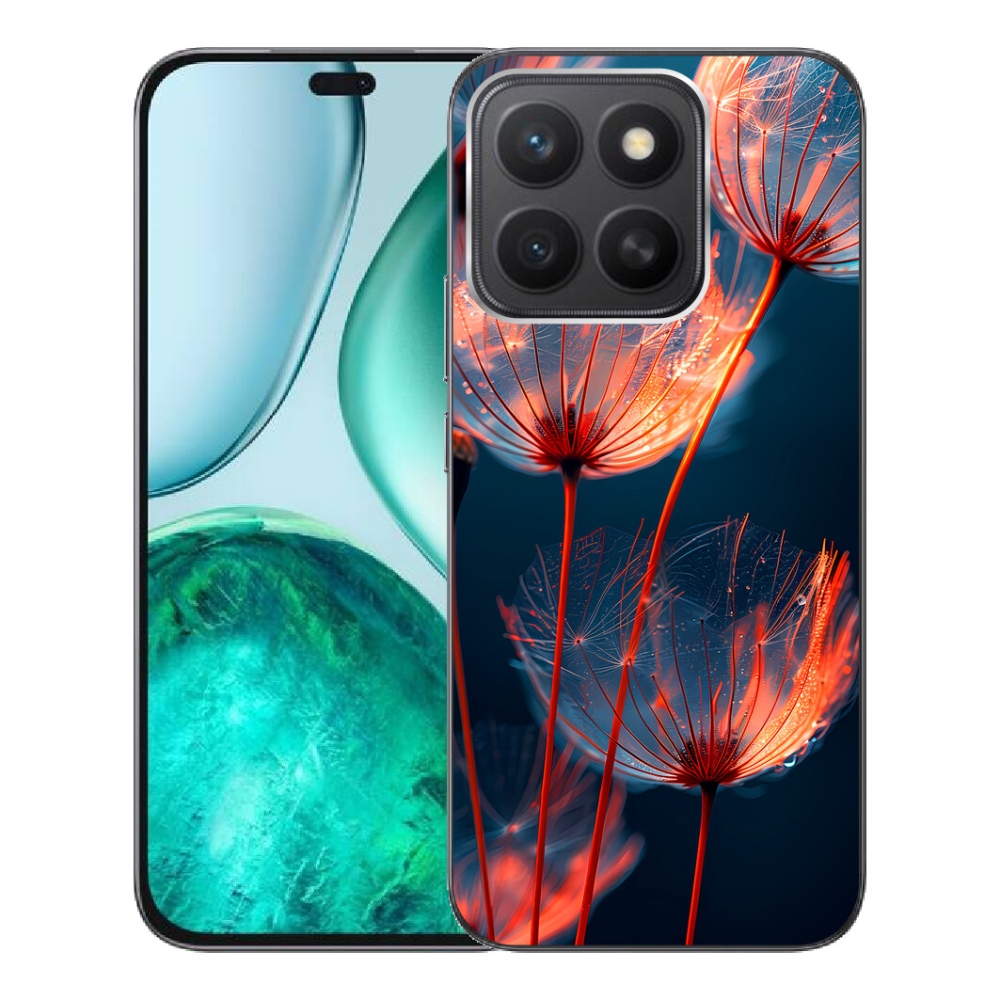 Gelový kryt mmCase na Honor X8c - světélkující chmýří