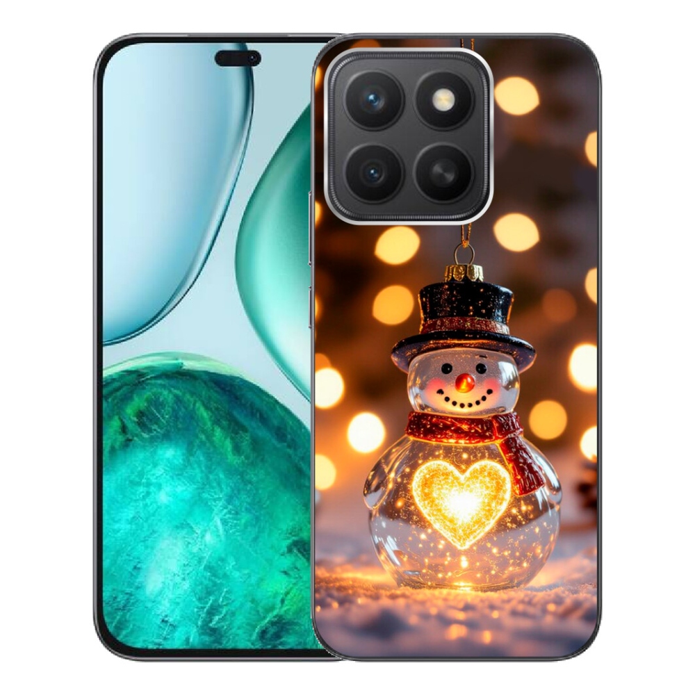 Gelový kryt mmCase na Honor X8c - svítící vánoční sněhulák