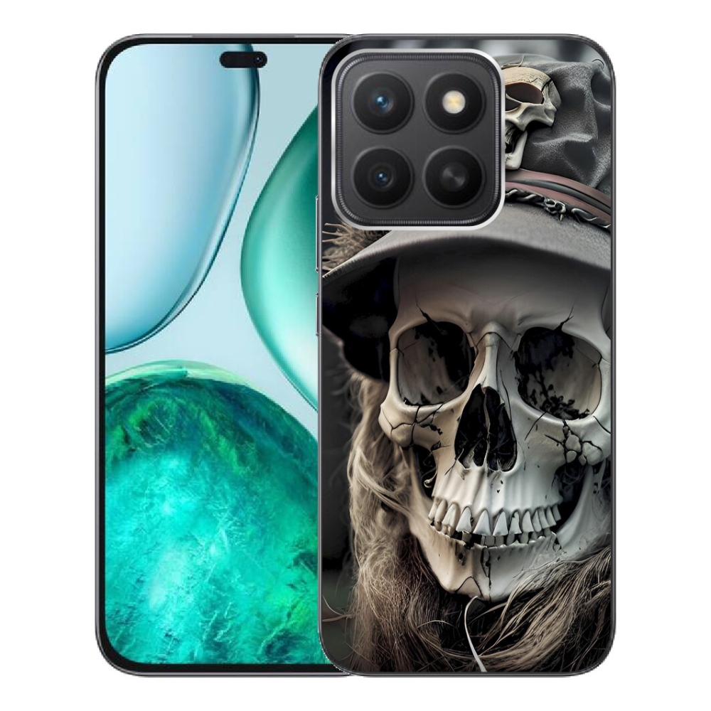 Gelový kryt mmCase na Honor X8c - temná lebka