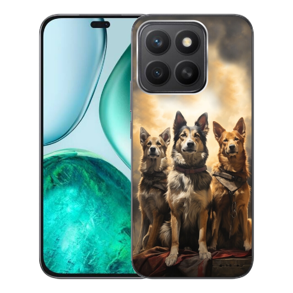 Gelový kryt mmCase na Honor X8c - tři psi