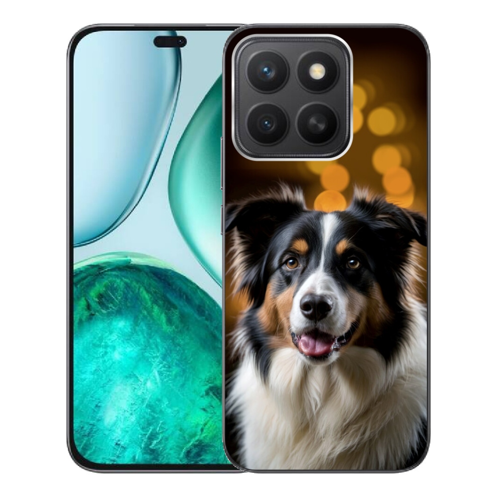 Gelový kryt mmCase na Honor X8c - usměvavý australský ovčák