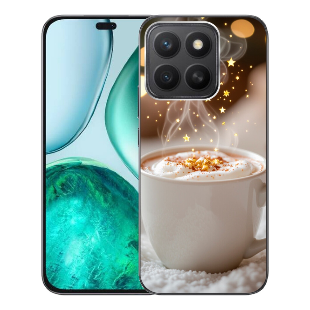 Gelový kryt mmCase na Honor X8c - vánoční horký nápoj