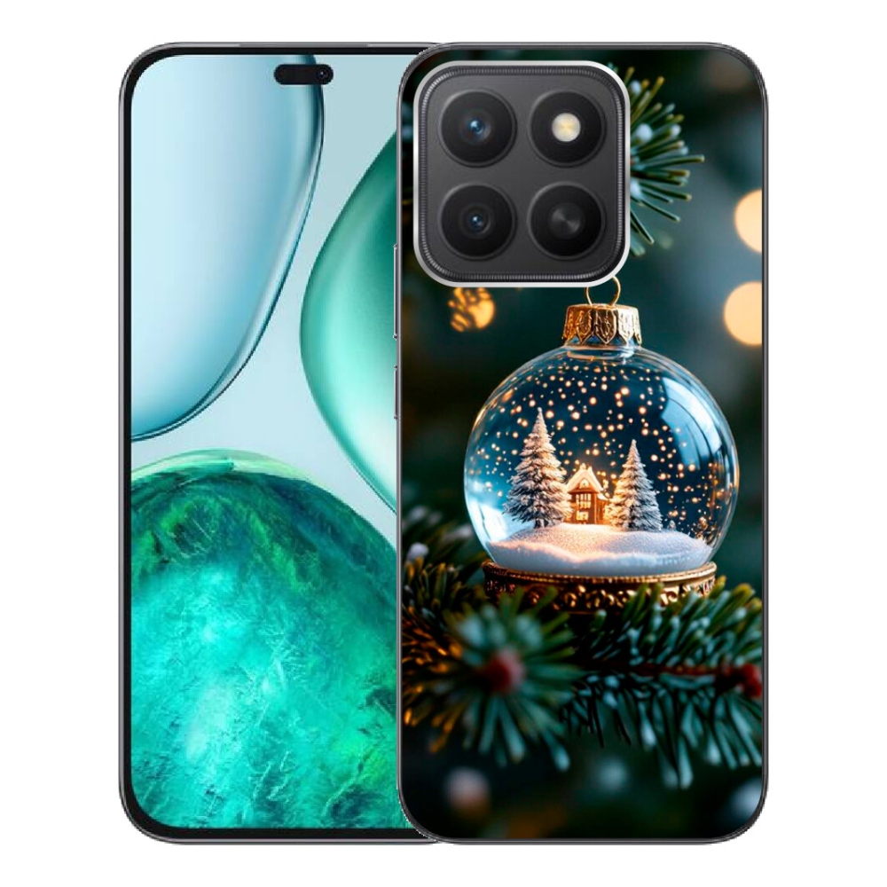 Gelový kryt mmCase na Honor X8c - vánoční koule 2
