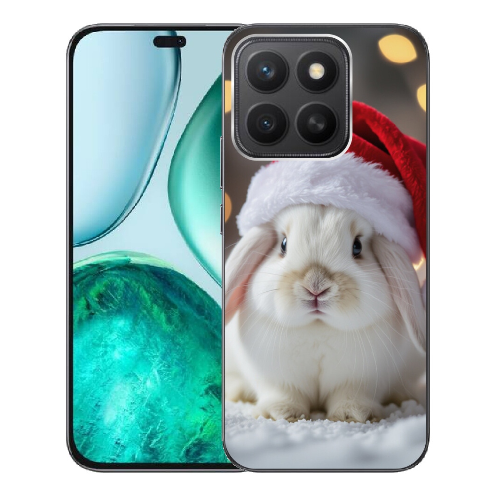 Gelový kryt mmCase na Honor X8c - vánoční králík