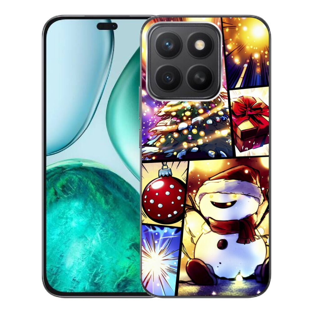 Gelový kryt mmCase na Honor X8c - vánoční motivy 1