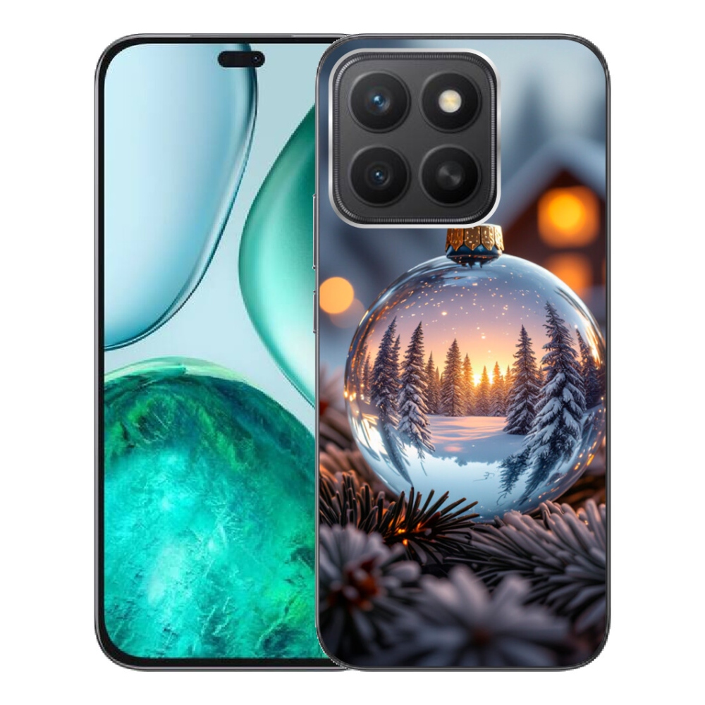 Gelový kryt mmCase na Honor X8c - vánoční ozdoba