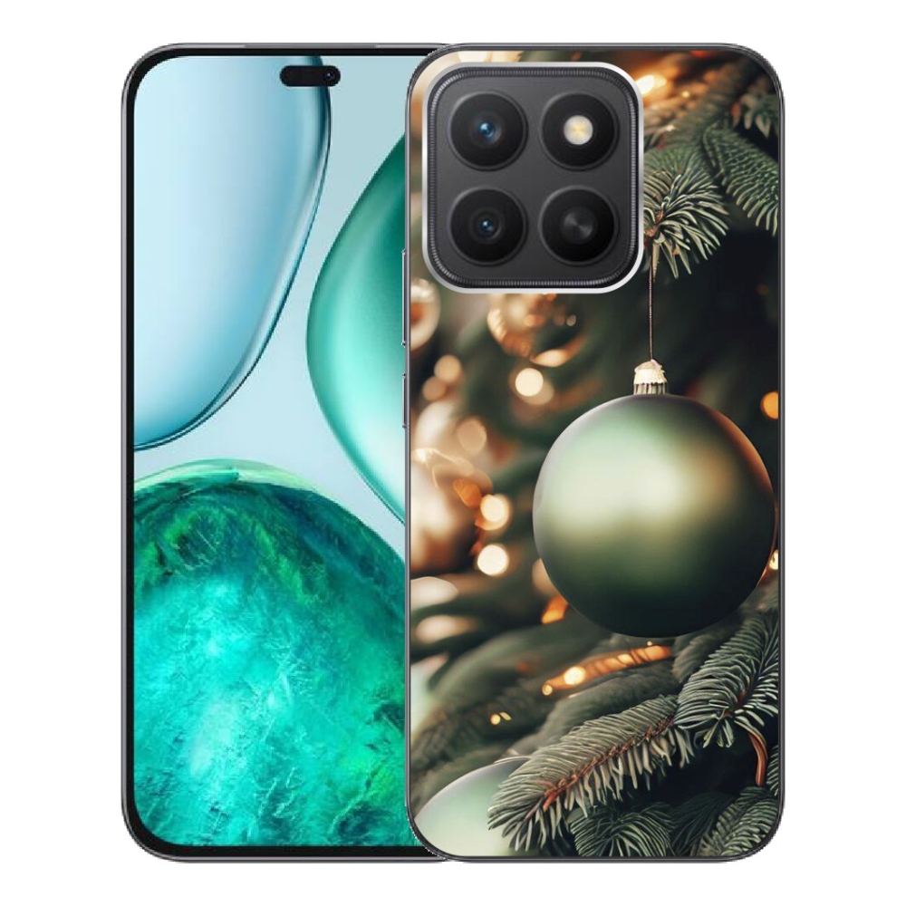 Gelový kryt mmCase na Honor X8c - vánoční ozdoby 1
