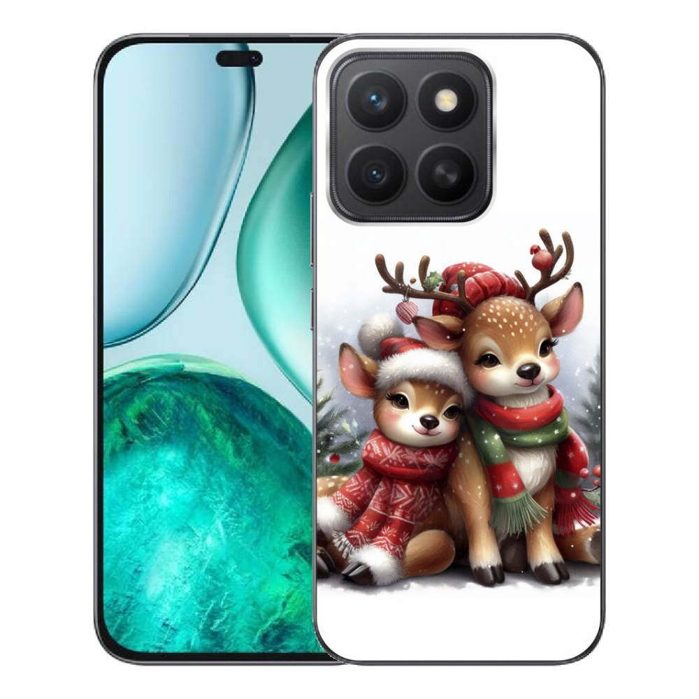 Gelový kryt mmCase na Honor X8c - vánoční sobi