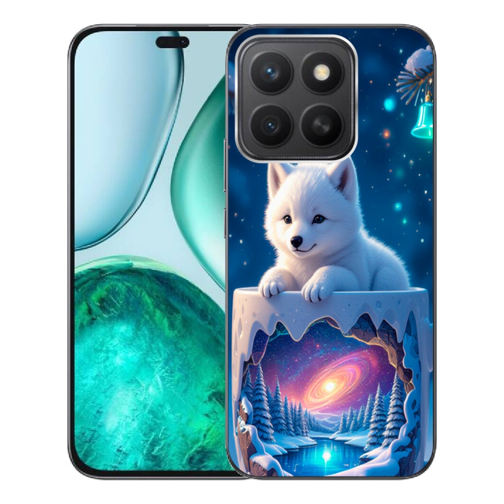 Gelový kryt mmCase na Honor X8c - vánoční štěně
