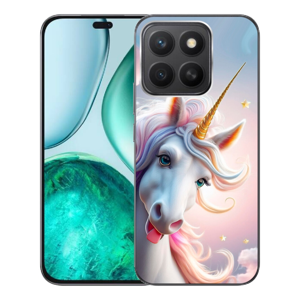 Gelový kryt mmCase na Honor X8c - veselý jednorožec