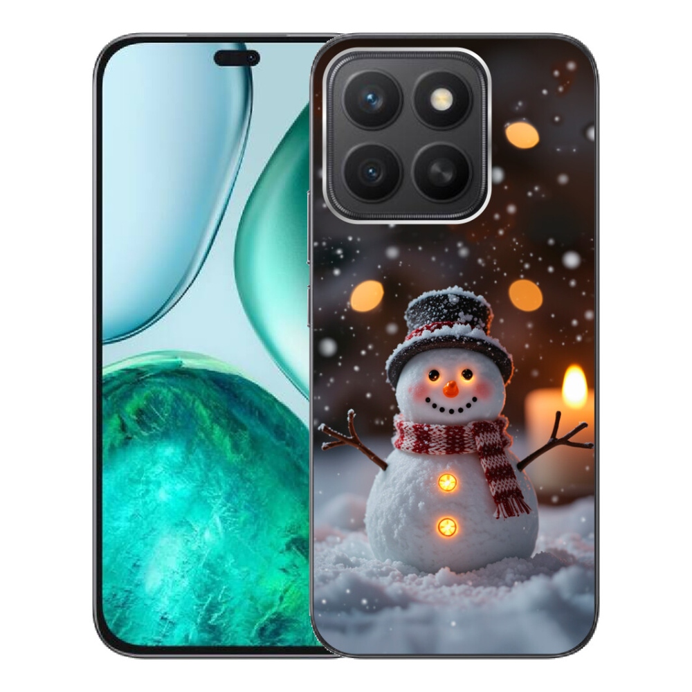 Gelový kryt mmCase na Honor X8c - veselý sněhulák