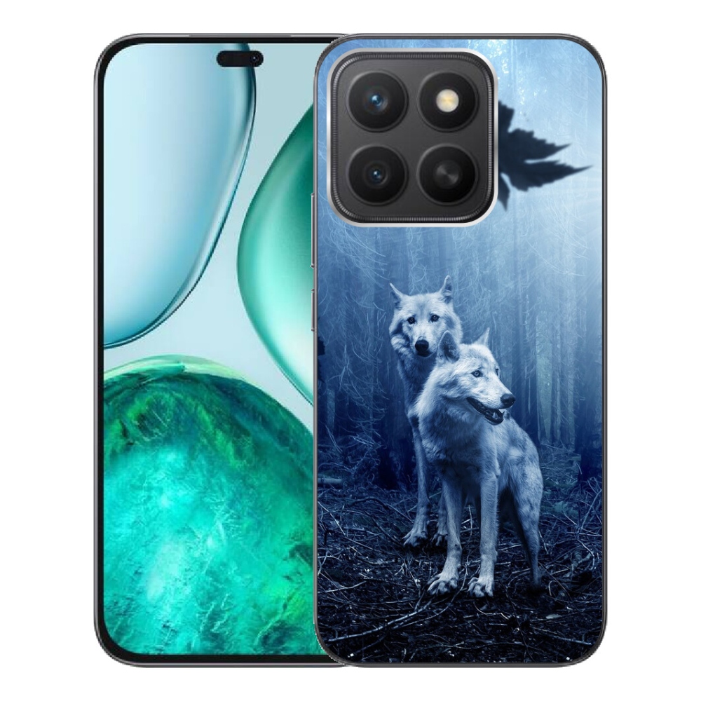 Gelový kryt mmCase na Honor X8c - vlci v lese