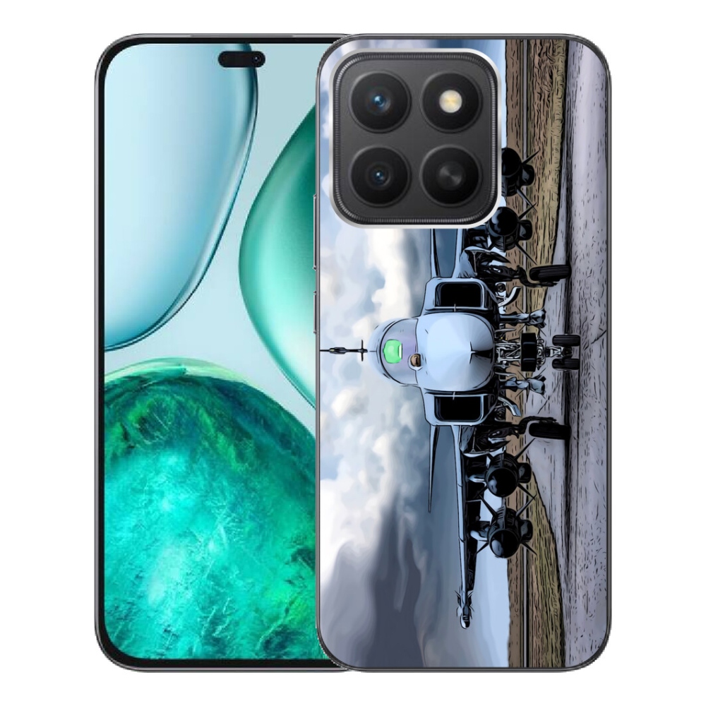 Gelový kryt mmCase na Honor X8c - vojenské letadlo