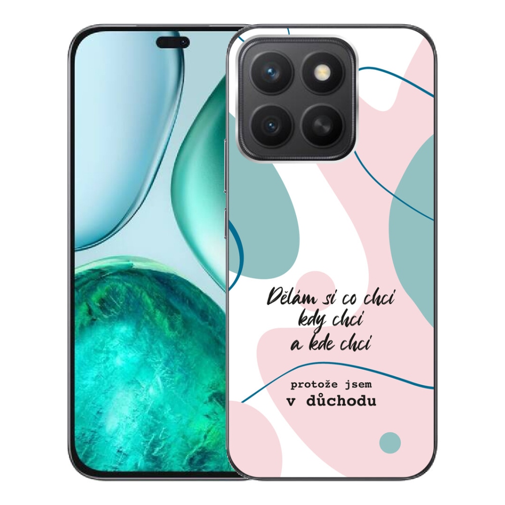 Gelový kryt mmCase na Honor X8c - vtipný text 10 bílé pozadí