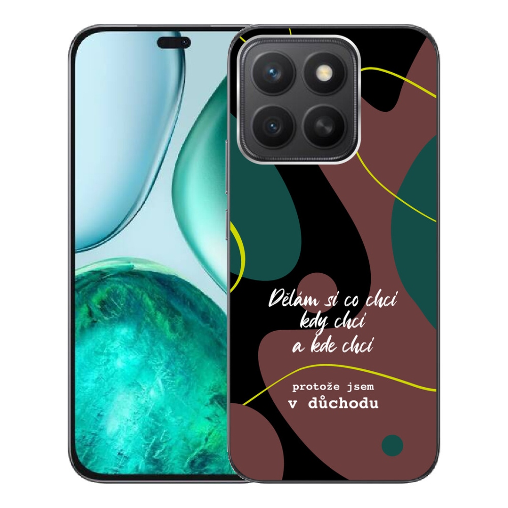 Gelový kryt mmCase na Honor X8c - vtipný text 10 černé pozadí
